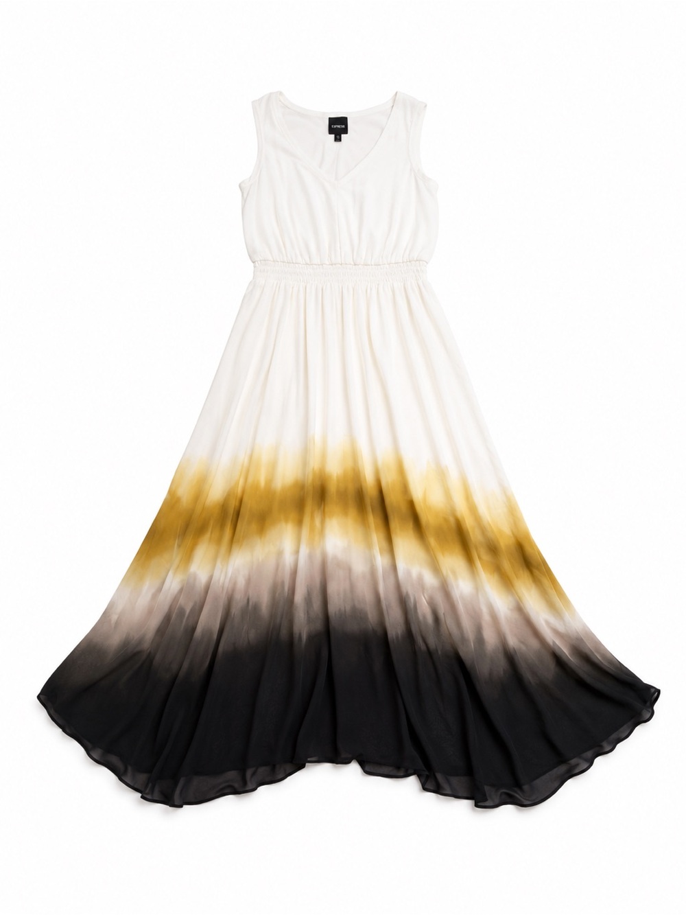 Simply Vera Vera Wang Watercolor Handkerchief Hem Chiffon Dress Petite Medium
